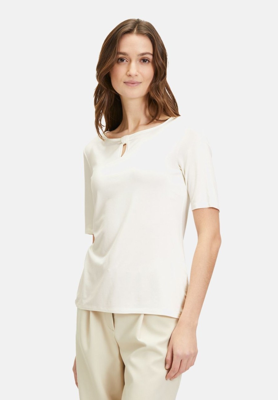 Shirts | Betty Barclay Basic Shirt Mit Schleifenknoten