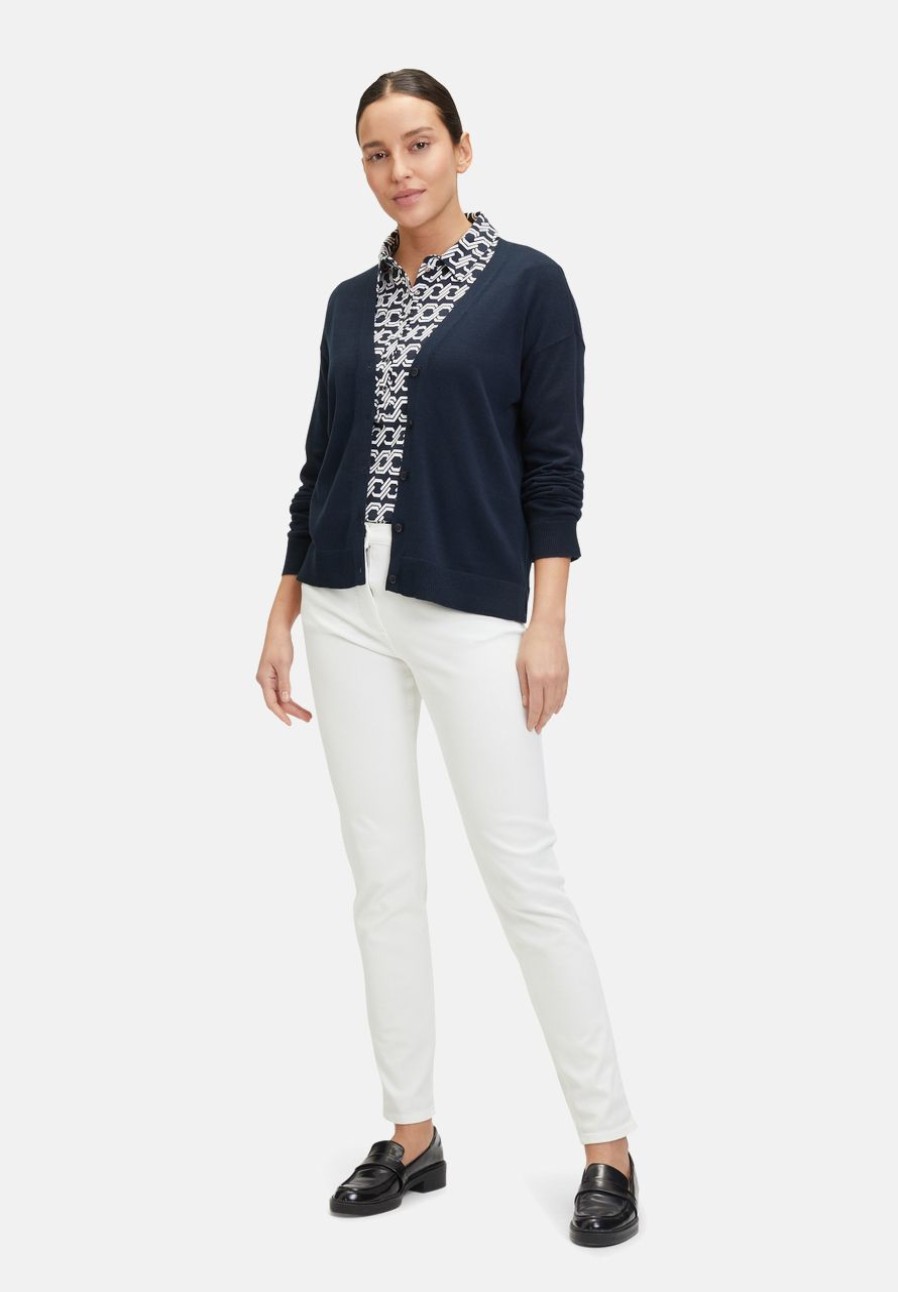 Strick | Betty Barclay Basic-Strickjacke Mit Knopfleiste