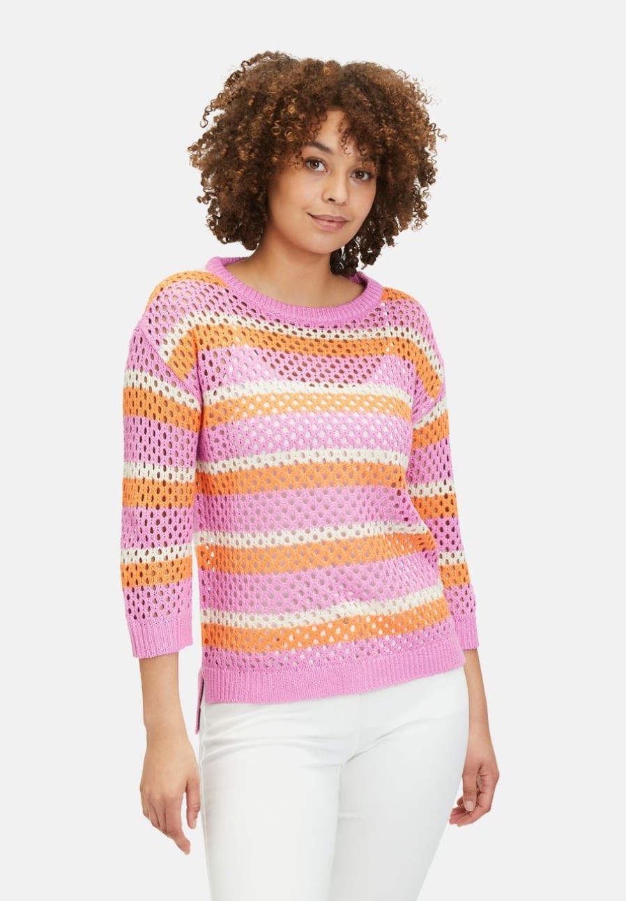 Strick | Betty Barclay Grobstrick-Pullover Mit Streifen