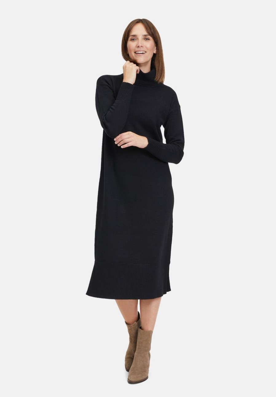 Basics | Betty Barclay Strickkleid Mit Hohem Kragen