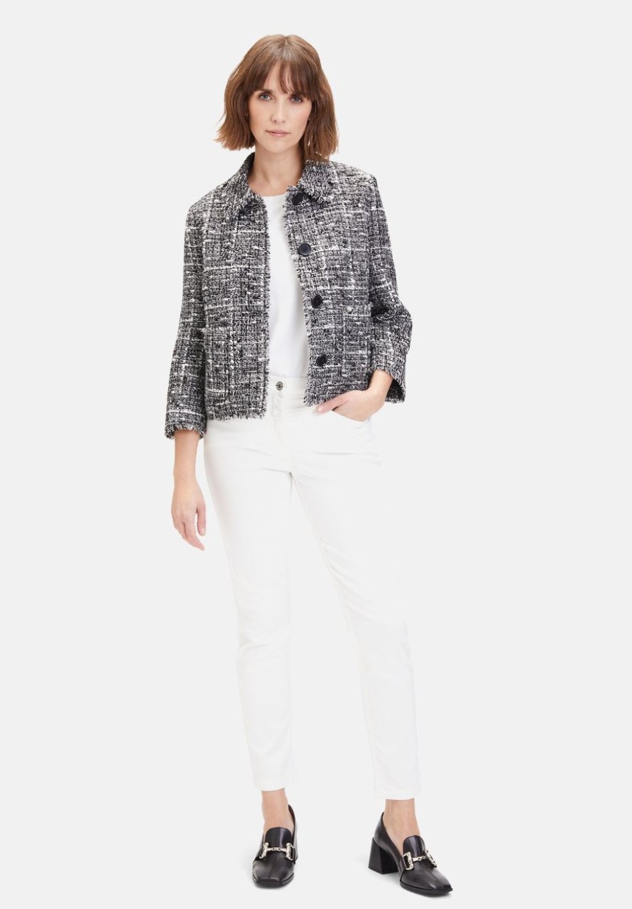 Business Kleidung | Betty Barclay Casual-Blazer Mit Fransen